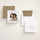 "Equilateral" - Holiday Cards in Snow by Pink House Press - Assembled