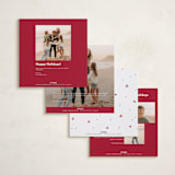 "Crystal" - Holiday Cards in Snowfall by Jelena Vuletic - Back of Card Options