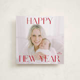 "Merry Squary" - Holiday Cards in Poinsettia by Angela Thompson - Front