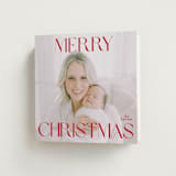 "Merry Squary" - Holiday Cards in Poinsettia by Angela Thompson - Folded Card
