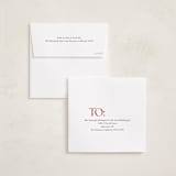 "Merry Squary" - Holiday Cards in Poinsettia by Angela Thompson - FREE Recipient Addressing