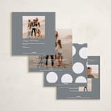 "Christmas Present" - Holiday Cards in Ash by Ghazal Ali - Back of Card Options