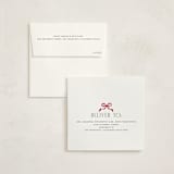 "Verdure & Voile" - Holiday Cards in Cranberry by Itsy Belle Studio - FREE Recipient Addressing