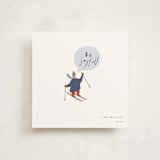 "skier" - Holiday Cards in Snow by Sumak Studio - Front
