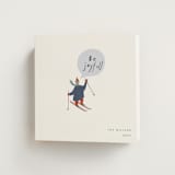 "skier" - Holiday Cards in Snow by Sumak Studio - Folded Card