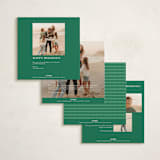"woven wonders" - Holiday Cards in Evergreen by Anastasia Makarova - Back of Card Options