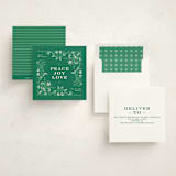 "woven wonders" - Holiday Cards in Evergreen by Anastasia Makarova - Assembled