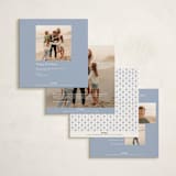 "Classic Garland" - Holiday Cards in Frost by Alston Foster - Back of Card Options
