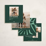"encircled" - Holiday Cards in Mistletoe by Carrie Moradi - Back of Card Options