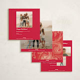 "Candyland" - Holiday Cards in Candy Cane by Gwen Bedat - Back of Card Options