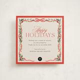 "Festive Winter" - Holiday Cards in Cherry by Elly - Front