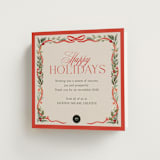 "Festive Winter" - Holiday Cards in Cherry by Elly - Folded Card