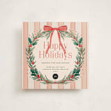 "Joyful Wreath" - Holiday Cards in Cherry by Elly - Front