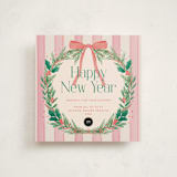 "Joyful Wreath" - Holiday Cards in Peony by Elly - Front