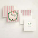 "Joyful Wreath" - Holiday Cards in Peony by Elly - Assembled