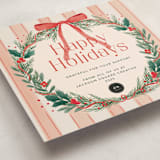 "Joyful Wreath" - Holiday Cards in Cherry by Elly - Detail