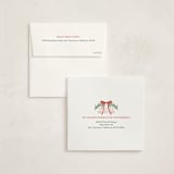 "Joyful Wreath" - Holiday Cards in Cherry by Elly - FREE Recipient Addressing
