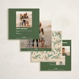 "sketched wreath" - Holiday Cards in Buttercream by Kanika Mathur - Back of Card Options