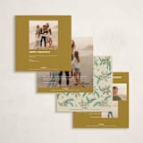 "sketched wreath" - Holiday Cards in Butterscotch by Kanika Mathur - Back of Card Options