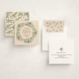 "sketched wreath" - Holiday Cards in Buttercream by Kanika Mathur - Assembled