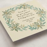 "sketched wreath" - Holiday Cards in Butterscotch by Kanika Mathur - Detail