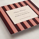 "Polo" - Holiday Cards in Rose by Megan Davis - Detail