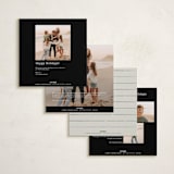 "Postmark" - Holiday Cards in Clouds by Jennifer Lew - Back of Card Options