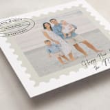 "Postmark" - Holiday Cards in Clouds by Jennifer Lew - Detail