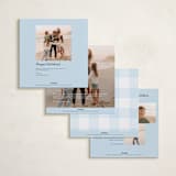 "New Year Grid" - Holiday Cards in Winter Sky by Diane Pearse - Back of Card Options