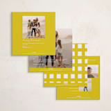 "Postcard" - Holiday Cards in Lemon by Morgan Kendall - Back of Card Options