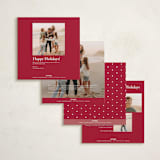"Mickey Bauble" - Holiday Cards in Snowflake by Roopali - Back of Card Options