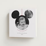 "Mickey Bauble" - Holiday Cards in Snowflake by Roopali - Folded Card
