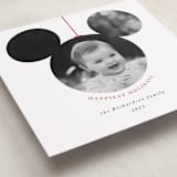 "Mickey Bauble" - Holiday Cards in Snowflake by Roopali - Detail