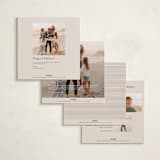 "Vintage Square" - Holiday Cards in Ivory by Beth Vassalo - Back of Card Options
