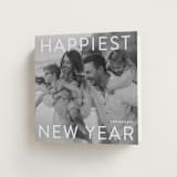 "Simple Type" - Holiday Cards in Snowfall by Angela Thompson - Folded Card