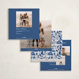 "A Peaceful Winter" - Holiday Cards in Porcelain by Elly - Back of Card Options