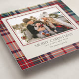 "Tartan Traditions" - Holiday Cards in Holly Berry by Yaling Hou Suzuki - Detail