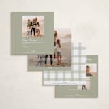 "Modern Cottage" - Holiday Cards in Olive by Elly - Back of Card Options