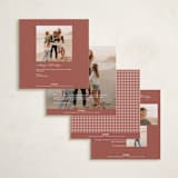 "gingham layers" - Holiday Cards in Cranberry by Ellen Schlegelmilch - Back of Card Options