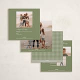 "gingham layers" - Holiday Cards in Garland by Ellen Schlegelmilch - Back of Card Options