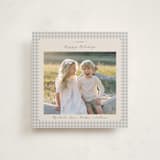 "Gingham Vintage" - Holiday Cards in Ash by Emily Betts - Front