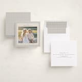 "Gingham Vintage" - Holiday Cards in Ash by Emily Betts - Assembled