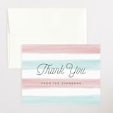 "Cotton Candy" - Baby Shower Thank You Cards in Blush by Shirley Lin Schneider - Front