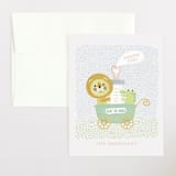 "Baby on Board" - Baby Shower Thank You Cards in Ivory by iamtanya - Front