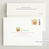 "Little Cutie" - Baby Shower Thank You Cards in Citrus by Itsy Belle Studio - FREE Recipient Addressing
