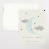 "Night Sky Mobile" - Baby Shower Thank You Cards in Cream by Stephanie Given - Front