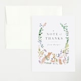 "Woodland" - Baby Shower Thank You Cards in Forest by Lori Wemple - Front