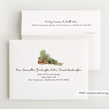 "Medieval Letters Fairytale" - Baby Shower Thank You Cards in Peach by Becky Nimoy - FREE Recipient Addressing