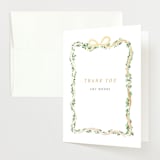 "Ribbonly Frame" - Baby Shower Thank You Cards in Butter by Itsy Belle Studio - Front