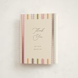 "Swiggle" - Baby Shower Thank You Cards in Vanilla by Pixel and Hank - Front